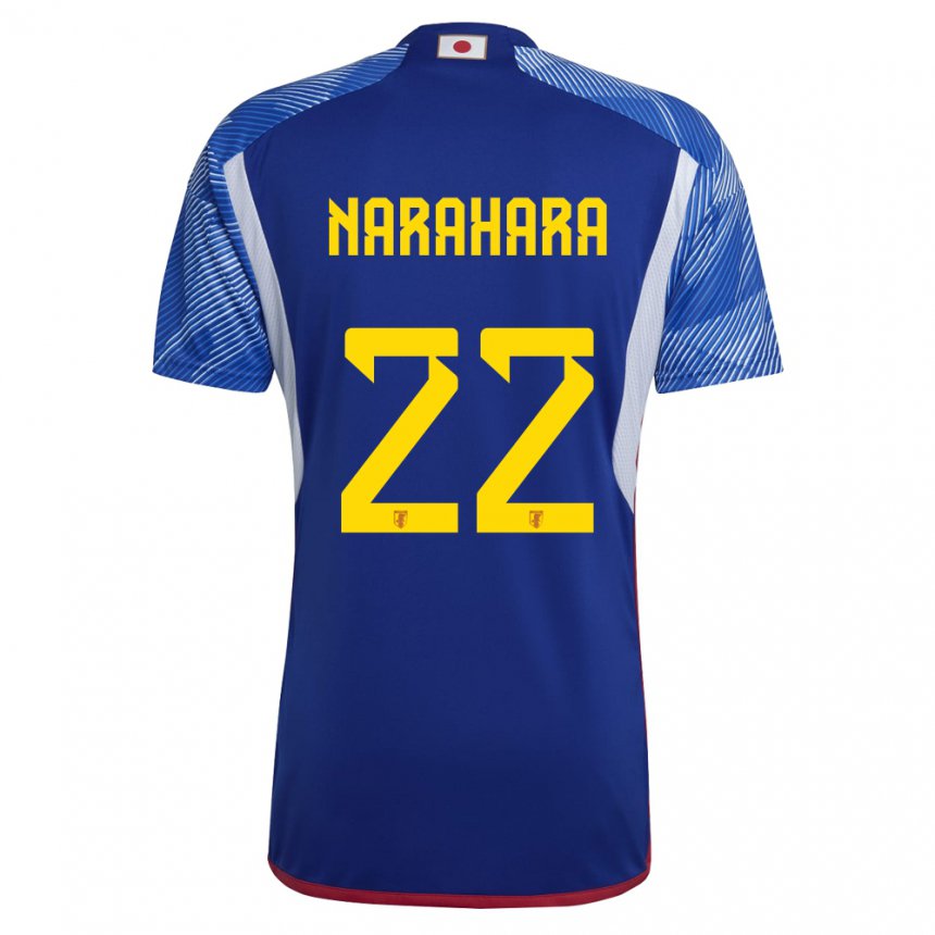 Damen Japanische Yoshiki Narahara #22 Königsblau Heimtrikot Trikot 22-24 T-shirt Österreich