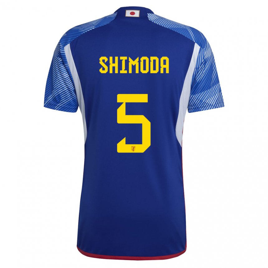 Damen Japanische Yoshihiro Shimoda #5 Königsblau Heimtrikot Trikot 22-24 T-shirt Österreich