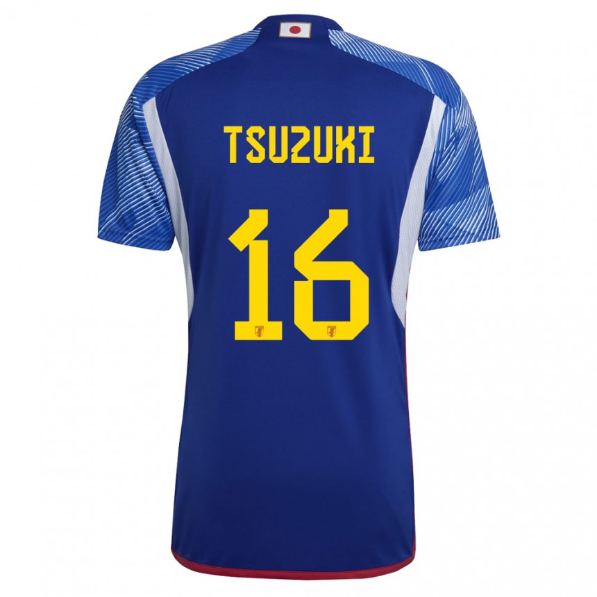 Damen Japanische Shunta Tsuzuki #16 Königsblau Heimtrikot Trikot 22-24 T-shirt Österreich
