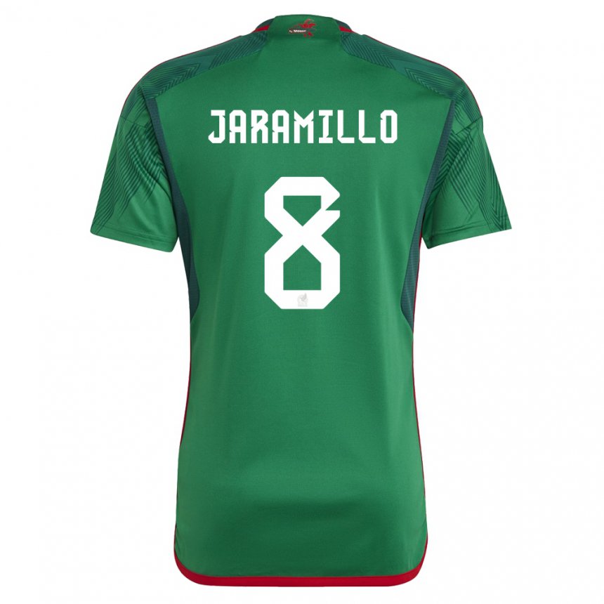 Damen Mexikanische Carolina Jaramillo #8 Grün Heimtrikot Trikot 22-24 T-shirt Österreich