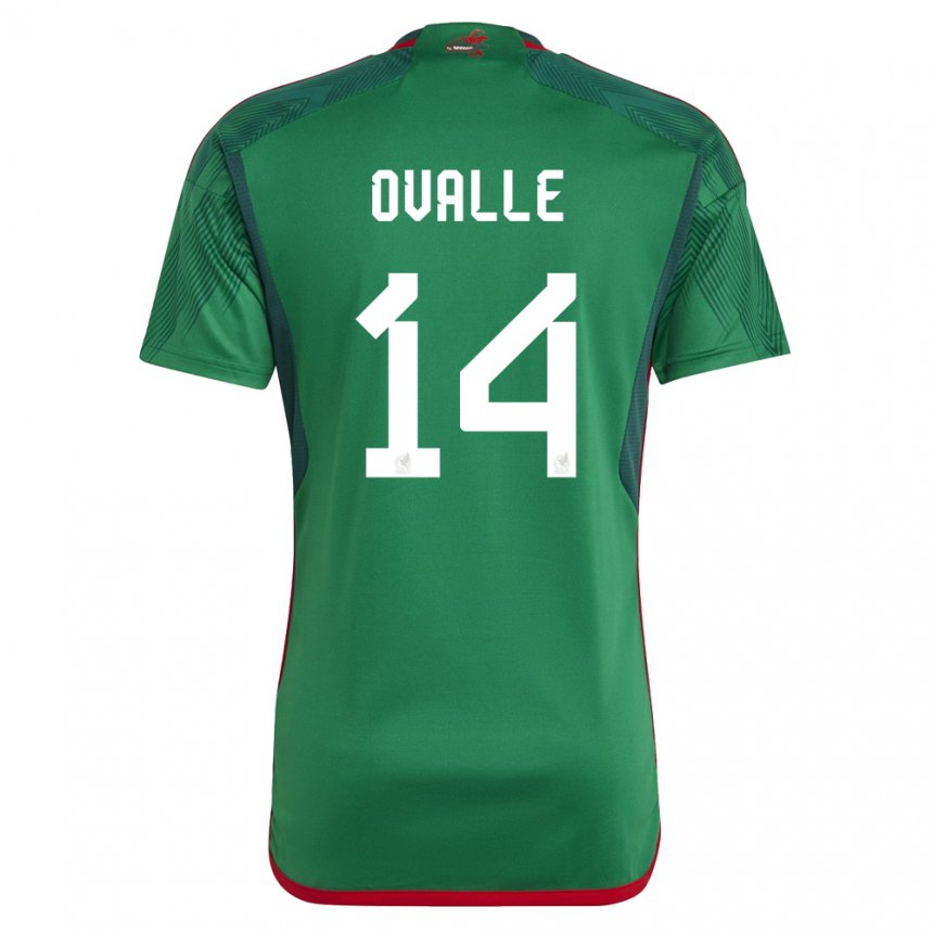 Damen Mexikanische Jacqueline Ovalle #14 Grün Heimtrikot Trikot 22-24 T-shirt Österreich