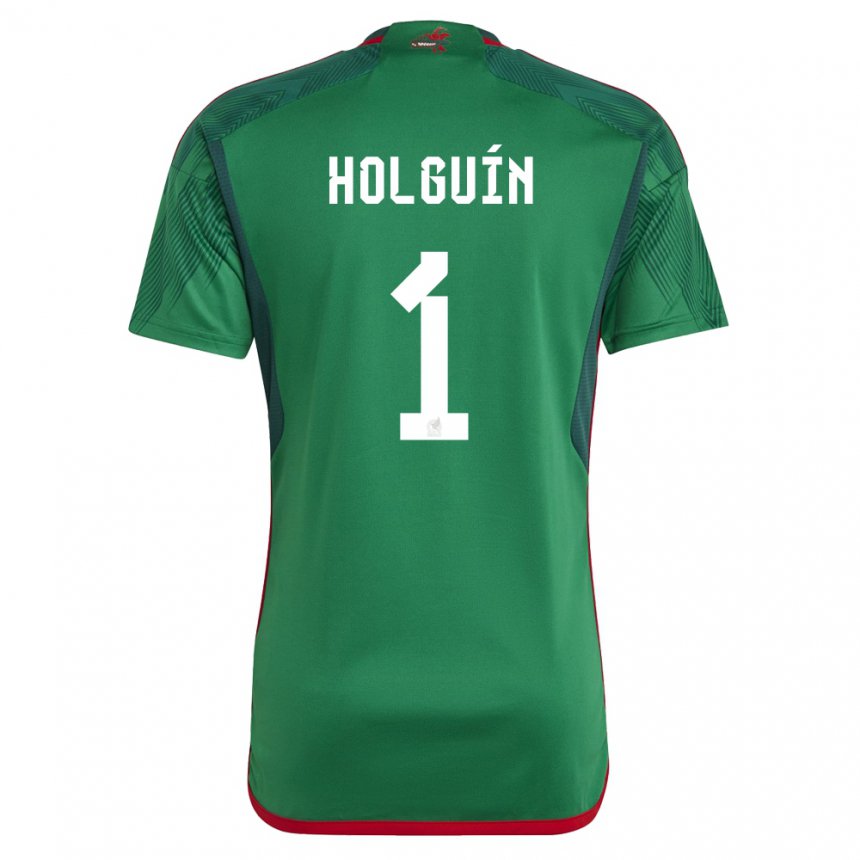 Damen Mexikanische Hector Holguin #1 Grün Heimtrikot Trikot 22-24 T-shirt Österreich