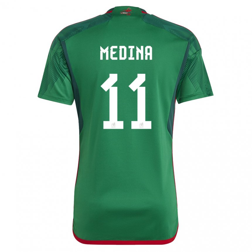 Damen Mexikanische Diego Medina #11 Grün Heimtrikot Trikot 22-24 T-shirt Österreich