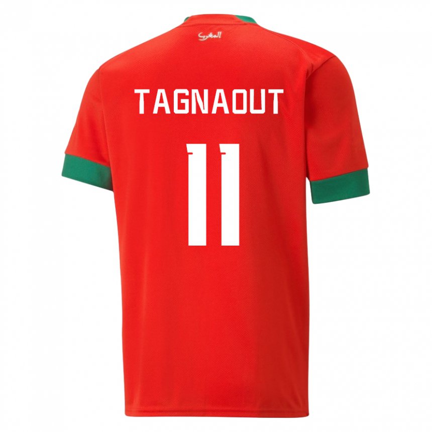 Damen Marokkanische Fatima Tagnaout #11 Rot Heimtrikot Trikot 22-24 T-shirt Österreich