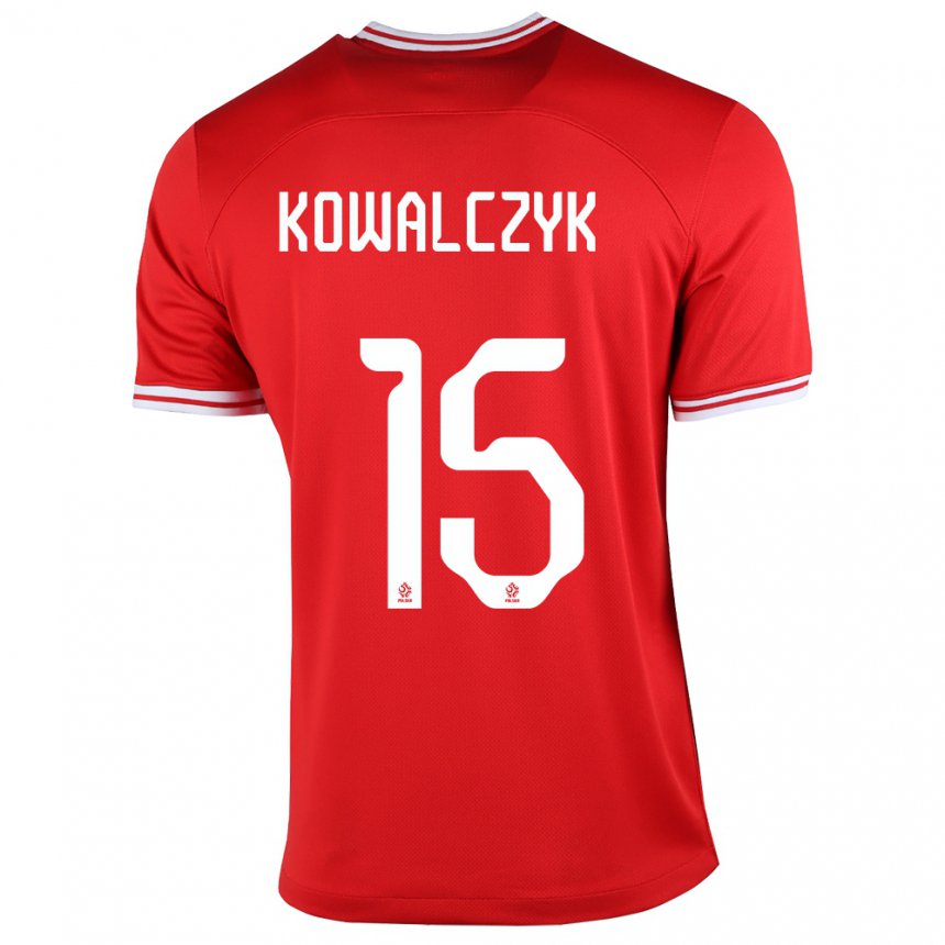 Damen Polnische Mateusz Kowalczyk #15 Rot Auswärtstrikot Trikot 22-24 T-shirt Österreich