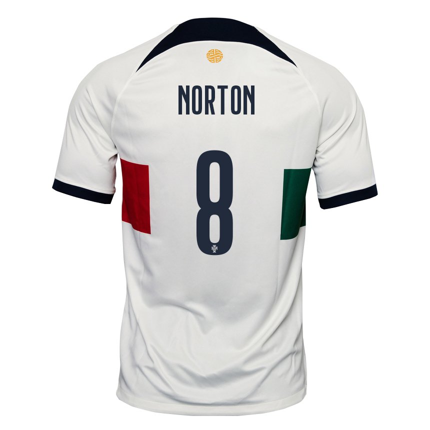 Damen Portugiesische Andreia Norton #8 Weiß Auswärtstrikot Trikot 22-24 T-shirt Österreich