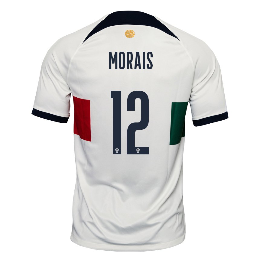 Damen Portugiesische Patricia Morais #12 Weiß Auswärtstrikot Trikot 22-24 T-shirt Österreich