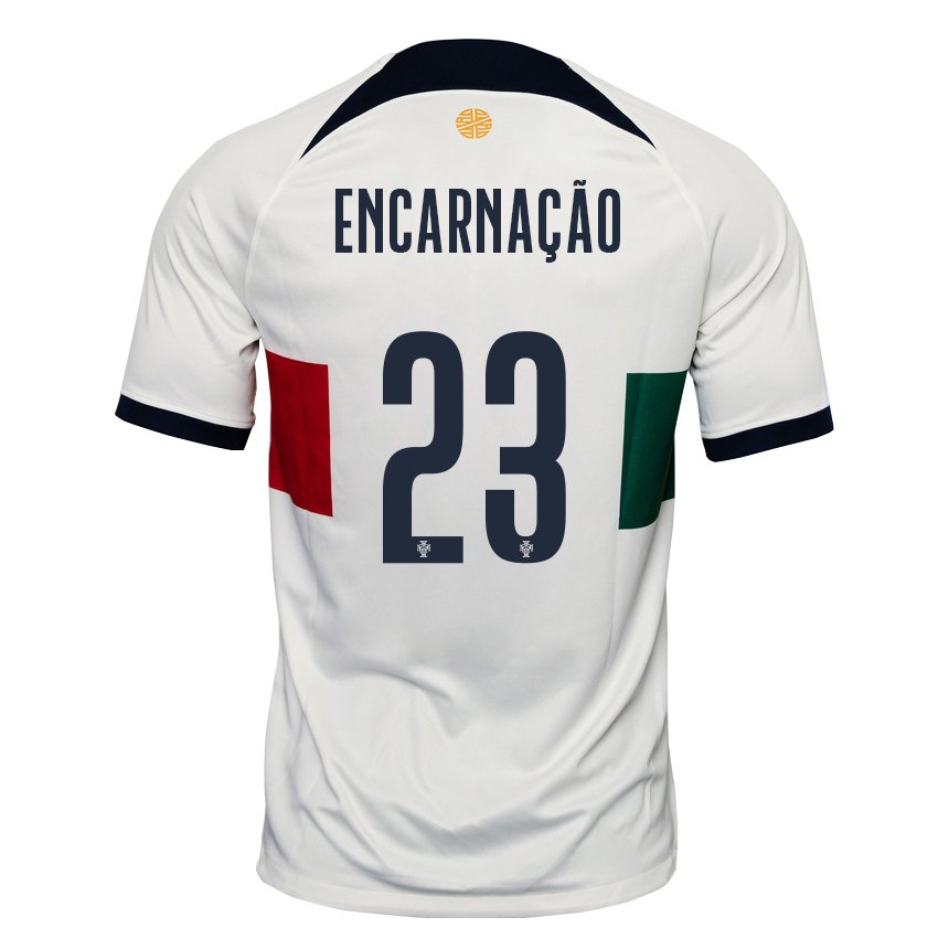 Damen Portugiesische Telma Encarnacao #23 Weiß Auswärtstrikot Trikot 22-24 T-shirt Österreich