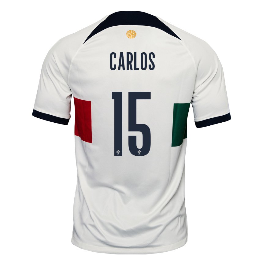 Damen Portugiesische Ze Carlos #15 Weiß Auswärtstrikot Trikot 22-24 T-shirt Österreich