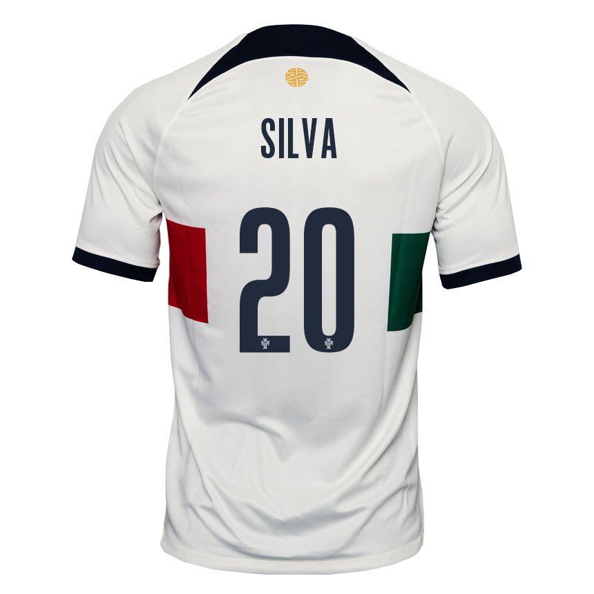 Damen Portugiesische Fabio Silva #20 Weiß Auswärtstrikot Trikot 22-24 T-shirt Österreich