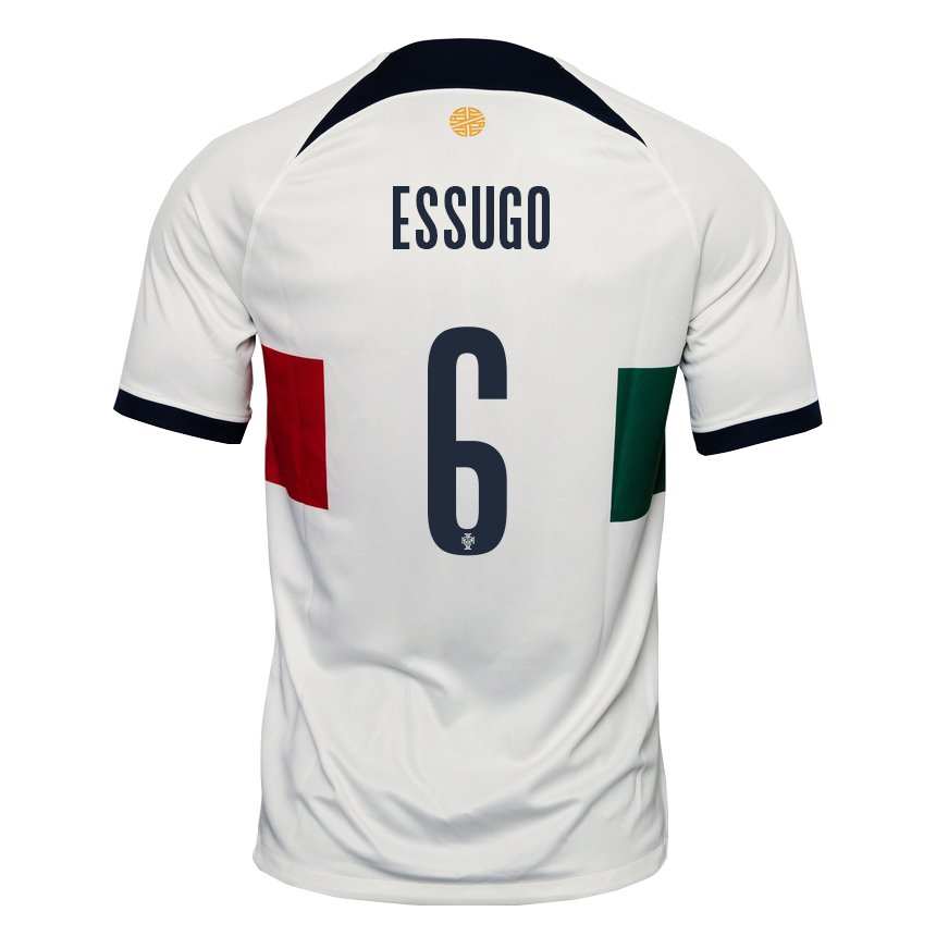 Damen Portugiesische Dario Essugo #6 Weiß Auswärtstrikot Trikot 22-24 T-shirt Österreich