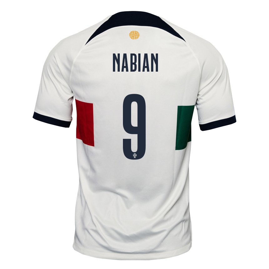 Damen Portugiesische Herculano Nabian #9 Weiß Auswärtstrikot Trikot 22-24 T-shirt Österreich