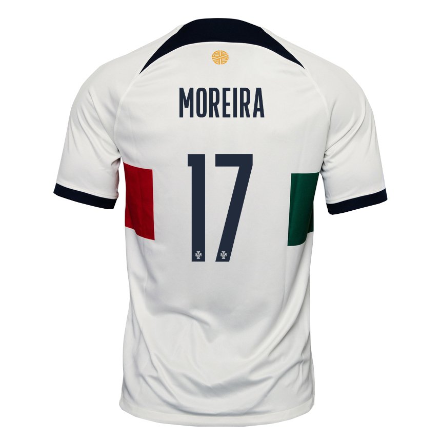 Damen Portugiesische Afonso Moreira #17 Weiß Auswärtstrikot Trikot 22-24 T-shirt Österreich