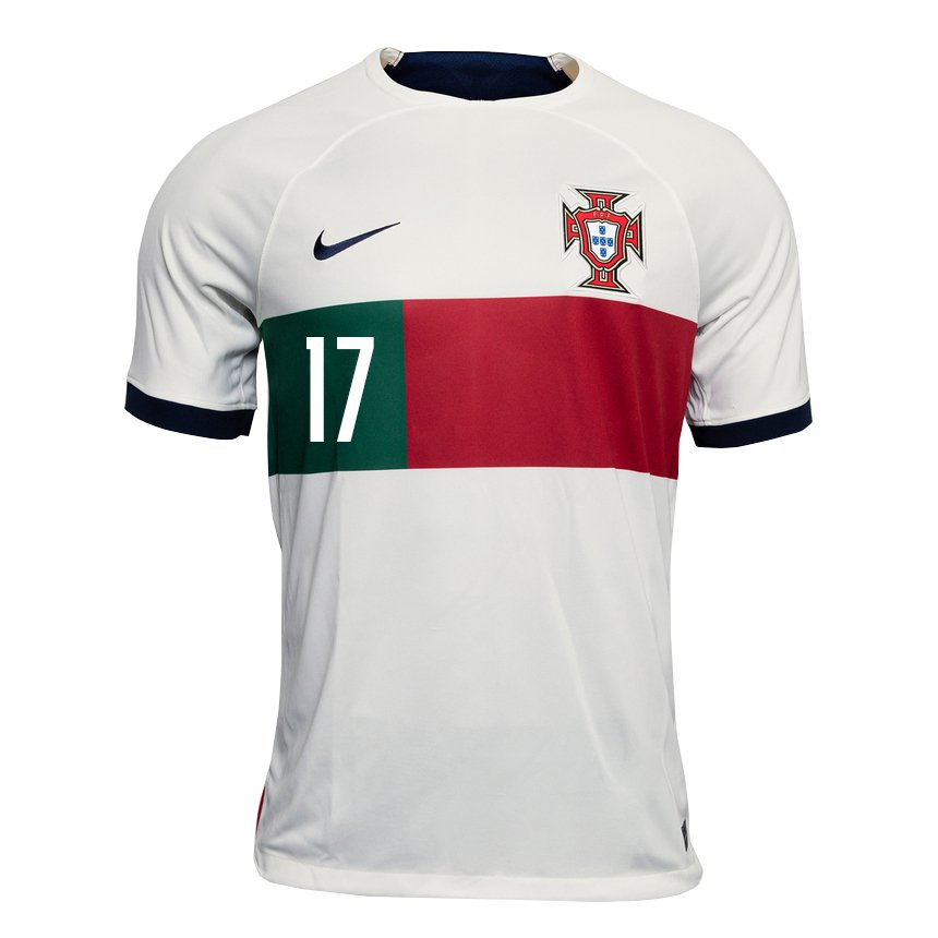 Damen Portugiesische Goncalo Moreira #17 Weiß Auswärtstrikot Trikot 22-24 T-shirt Österreich