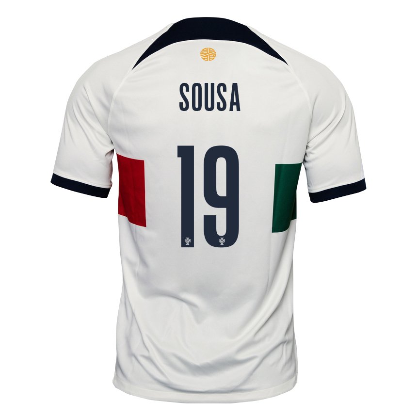 Damen Portugiesische Goncalo Sousa #19 Weiß Auswärtstrikot Trikot 22-24 T-shirt Österreich