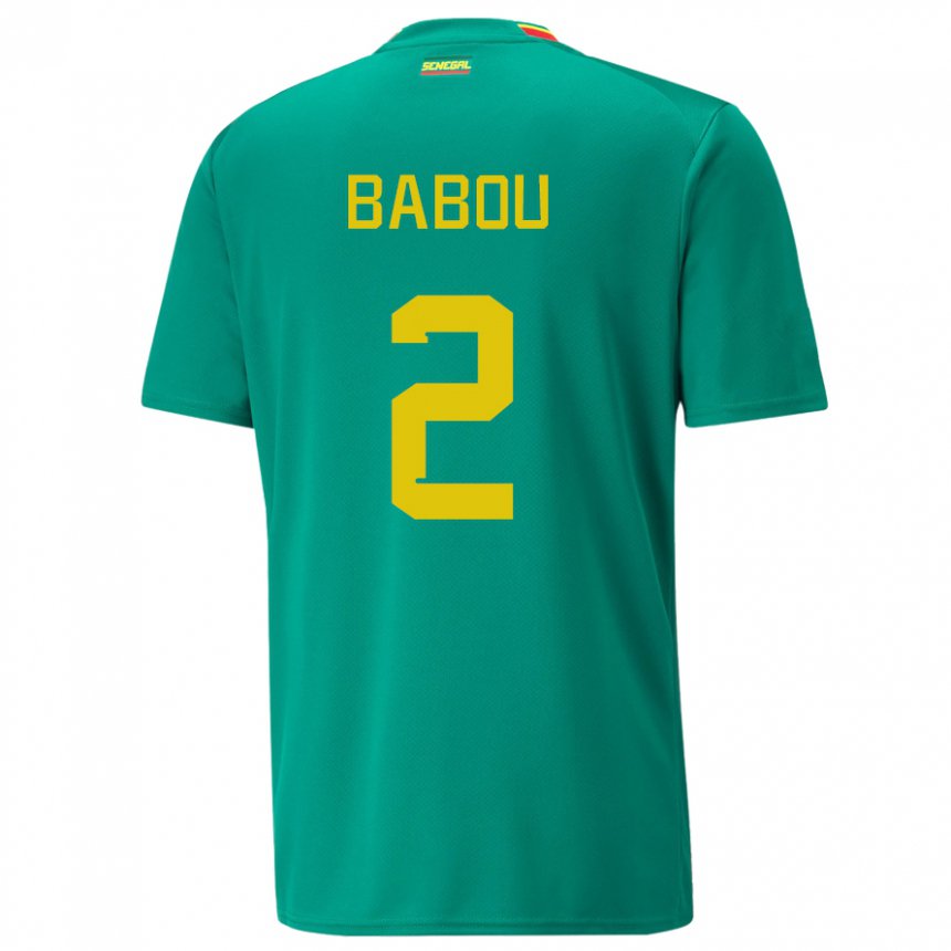 Damen Senegalesische Marieme Babou #2 Grün Auswärtstrikot Trikot 22-24 T-shirt Österreich