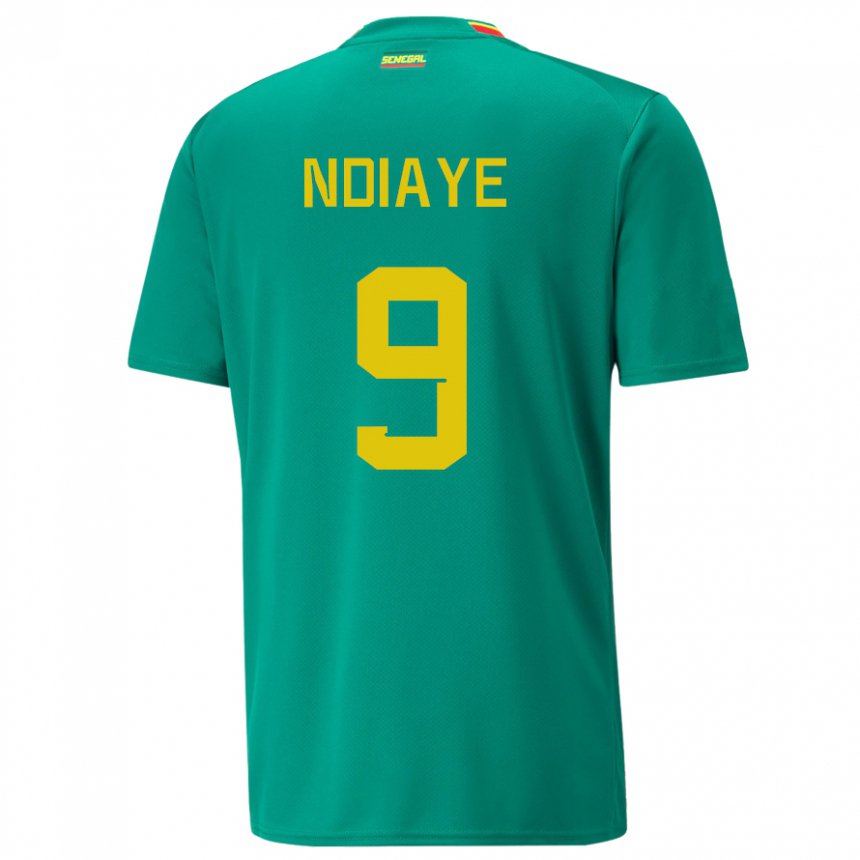 Damen Senegalesische Nguenar Ndiaye #9 Grün Auswärtstrikot Trikot 22-24 T-shirt Österreich