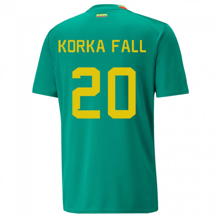 Damen Senegalesische Korka Fall #20 Grün Auswärtstrikot Trikot 22-24 T-shirt Österreich