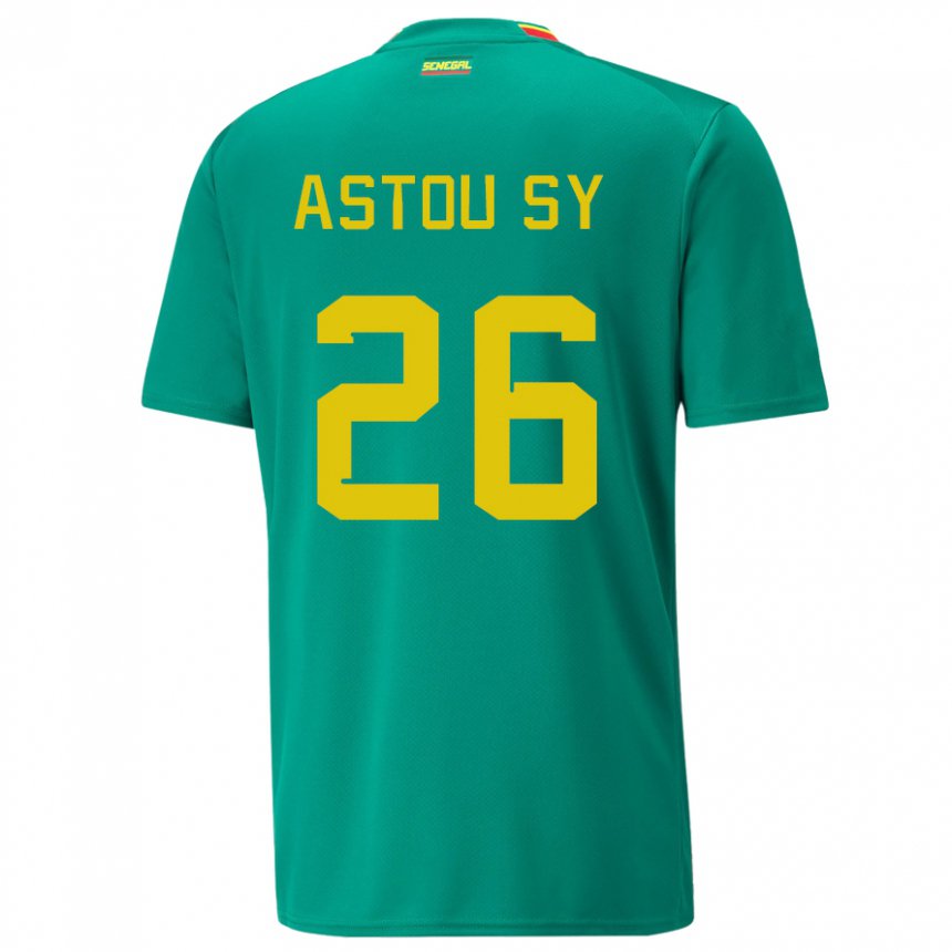 Damen Senegalesische Astou Sy #26 Grün Auswärtstrikot Trikot 22-24 T-shirt Österreich