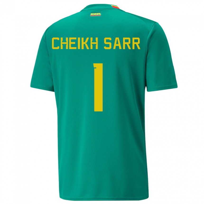 Damen Senegalesische Cheikh Sarr #1 Grün Auswärtstrikot Trikot 22-24 T-shirt Österreich