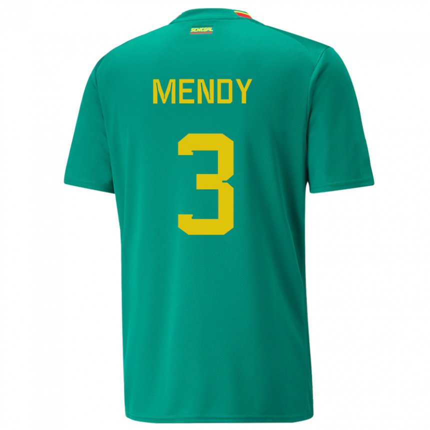 Damen Senegalesische Formose Mendy #3 Grün Auswärtstrikot Trikot 22-24 T-shirt Österreich