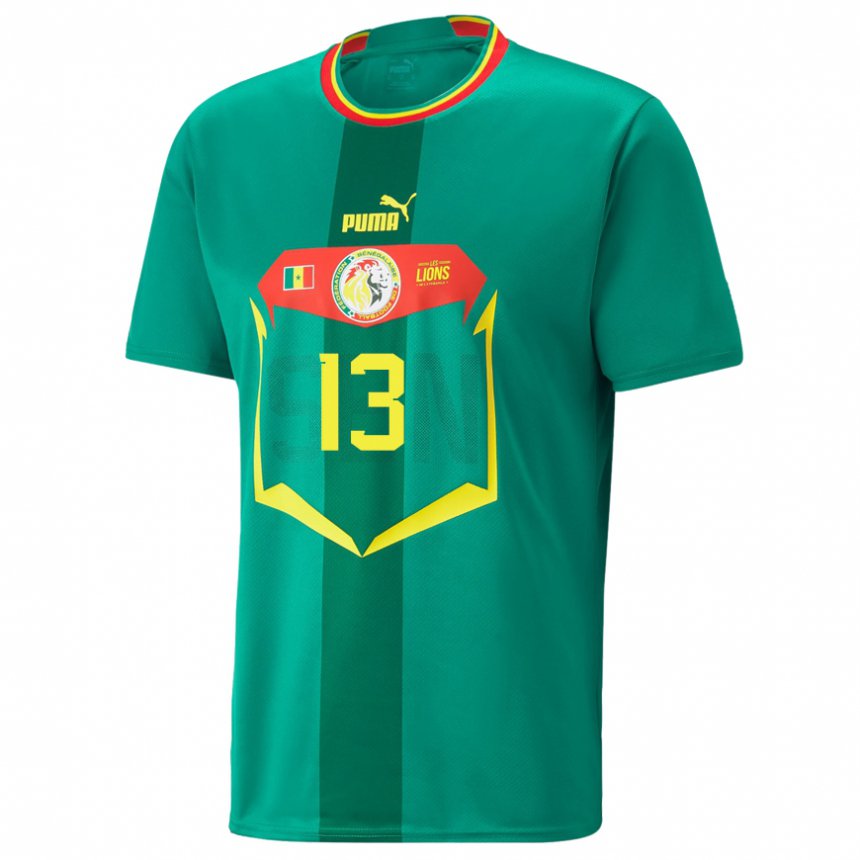 Damen Senegalesische Souleymane Cisse #13 Grün Auswärtstrikot Trikot 22-24 T-shirt Österreich