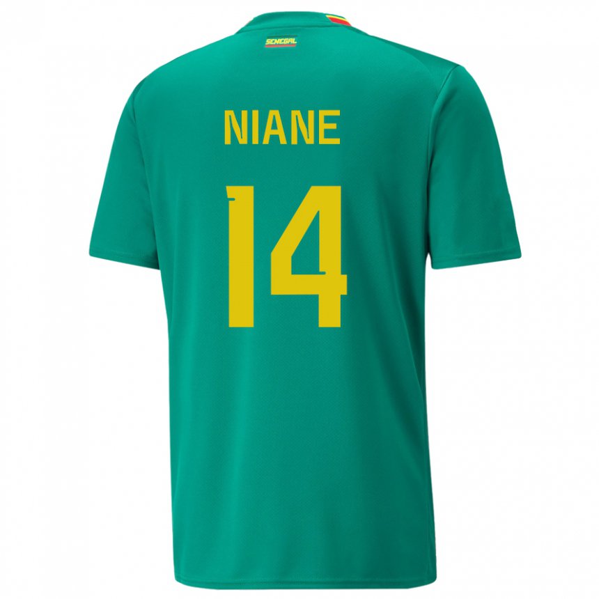 Damen Senegalesische Ibrahima Niane #14 Grün Auswärtstrikot Trikot 22-24 T-shirt Österreich