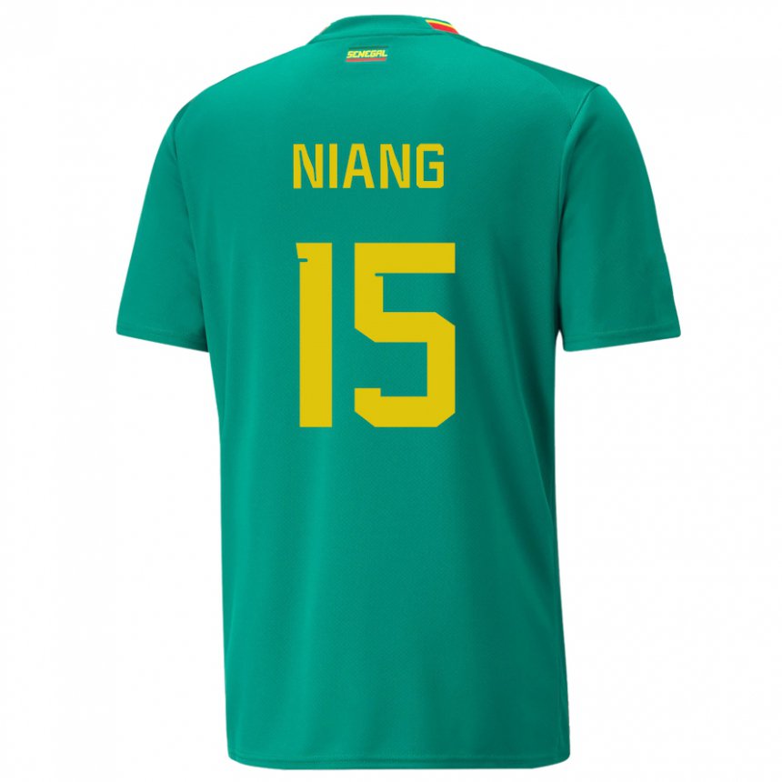 Damen Senegalesische Ousseynou Niang #15 Grün Auswärtstrikot Trikot 22-24 T-shirt Österreich