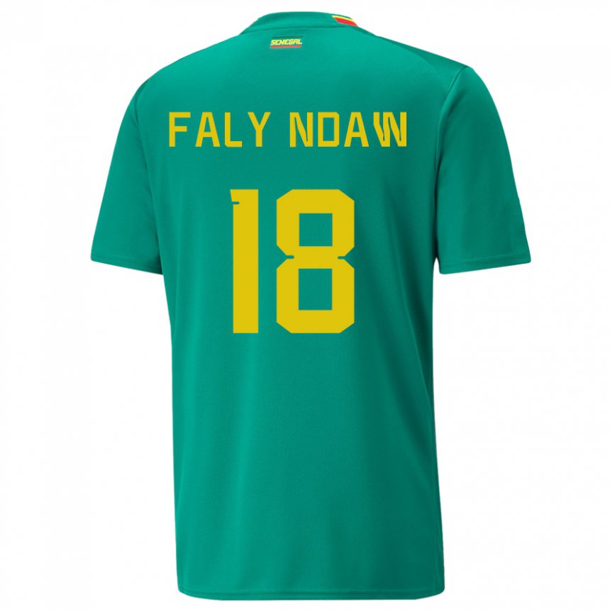 Damen Senegalesische Faly Ndaw #18 Grün Auswärtstrikot Trikot 22-24 T-shirt Österreich