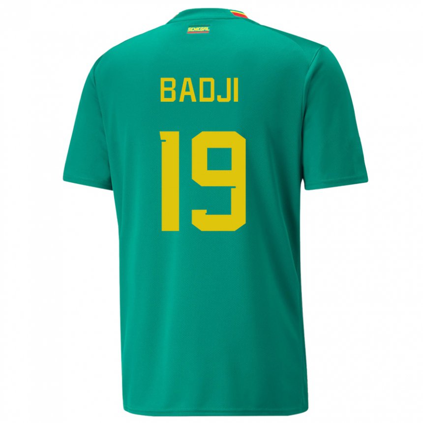 Damen Senegalesische Youssouph Badji #19 Grün Auswärtstrikot Trikot 22-24 T-shirt Österreich