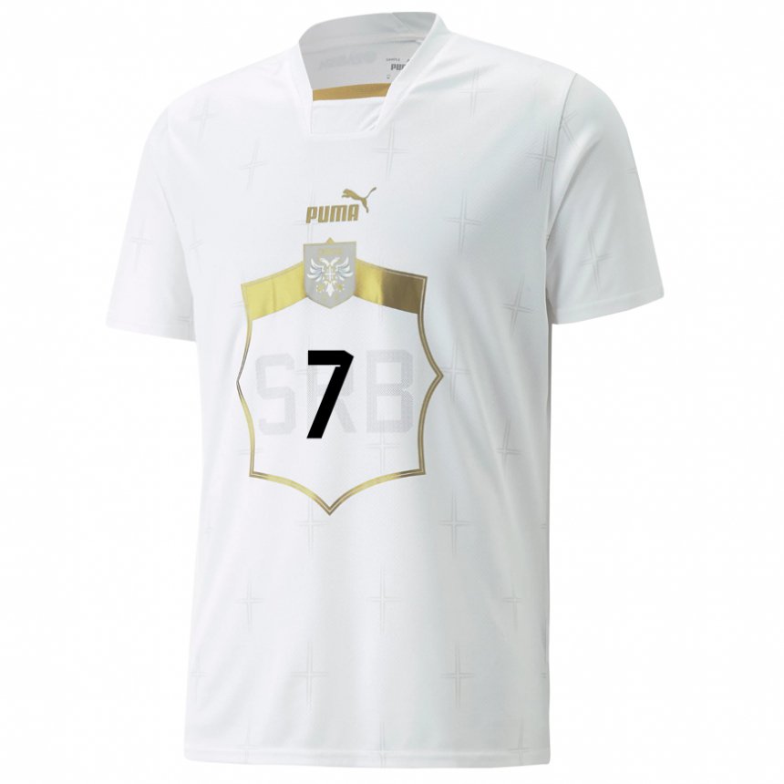 Damen Serbische Milica Mijatovic #7 Weiß Auswärtstrikot Trikot 22-24 T-shirt Österreich