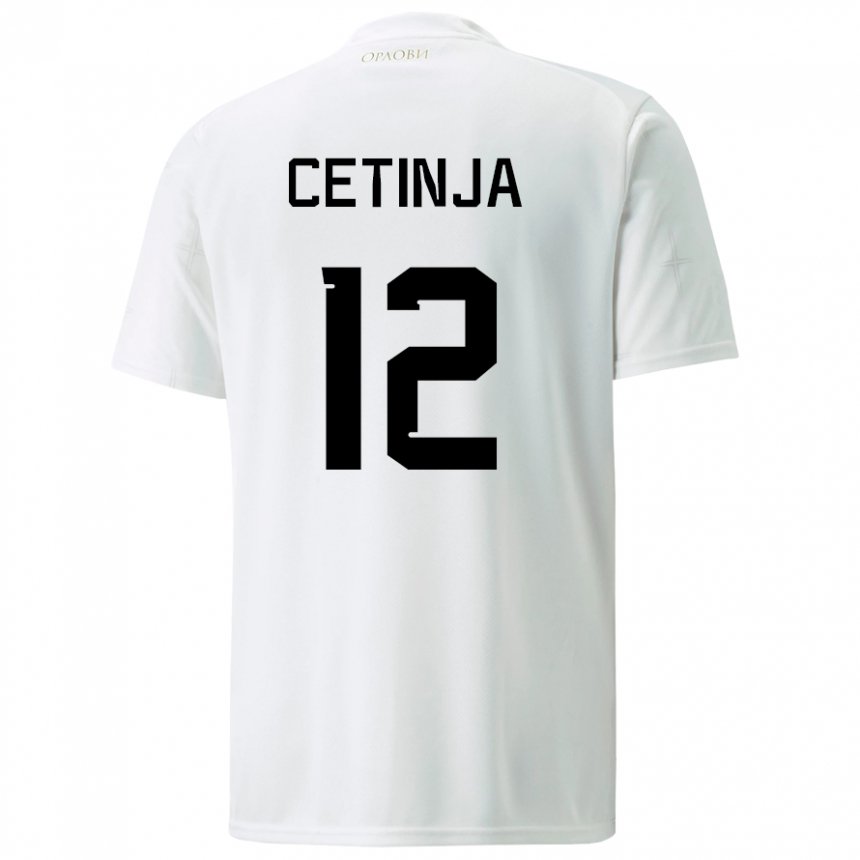 Damen Serbische Sara Cetinja #12 Weiß Auswärtstrikot Trikot 22-24 T-shirt Österreich