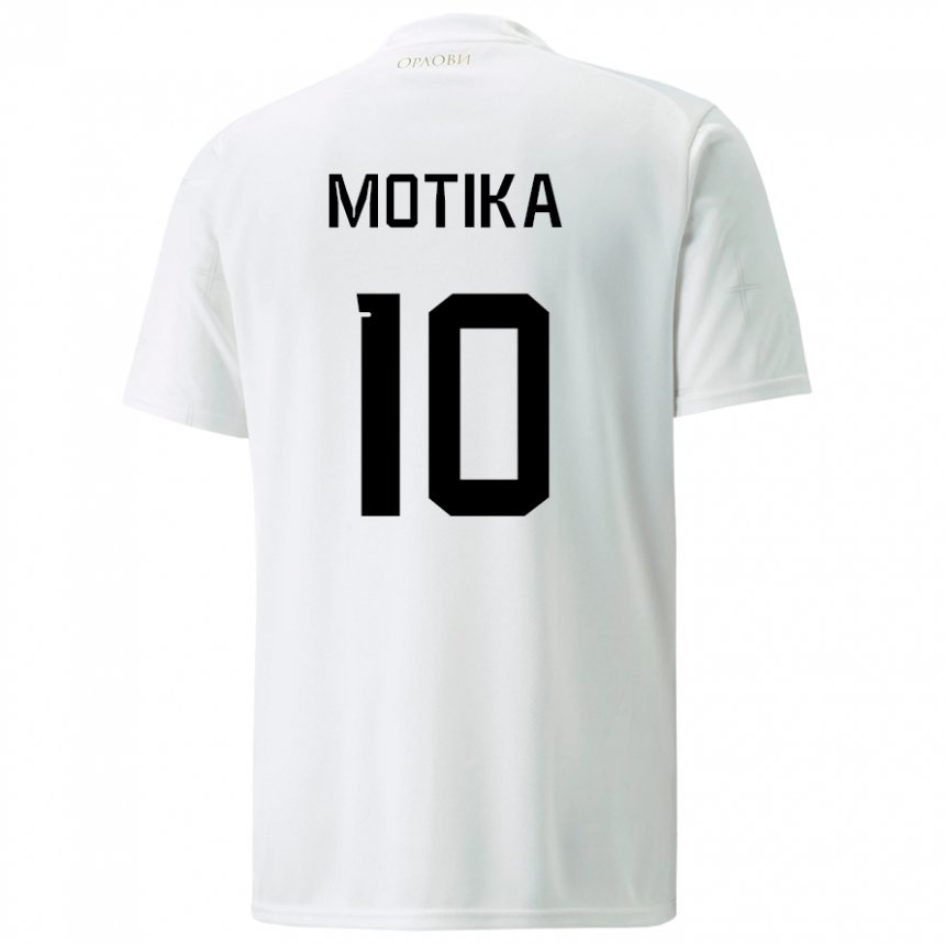 Damen Serbische Nemanja Motika #10 Weiß Auswärtstrikot Trikot 22-24 T-shirt Österreich