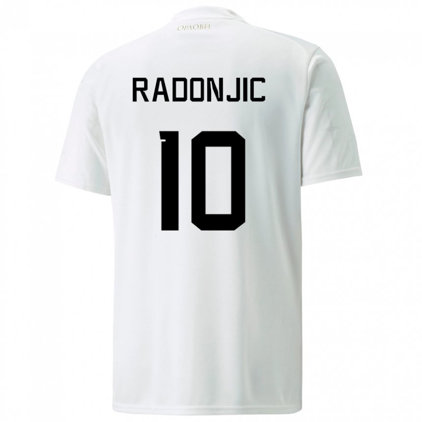 Damen Serbische Mateja Radonjic #10 Weiß Auswärtstrikot Trikot 22-24 T-shirt Österreich