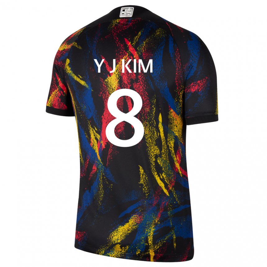Damen Südkoreanische Kim Yun Ji #8 Mehrfarbig Auswärtstrikot Trikot 22-24 T-shirt Österreich