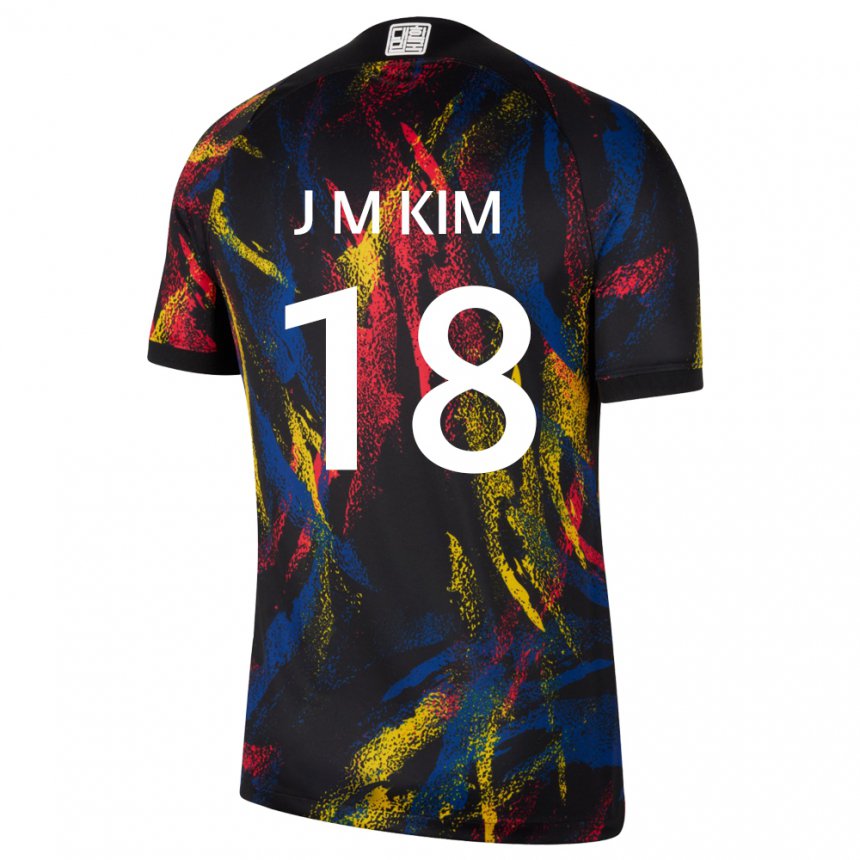 Damen Südkoreanische Kim Jung Mi #18 Mehrfarbig Auswärtstrikot Trikot 22-24 T-shirt Österreich