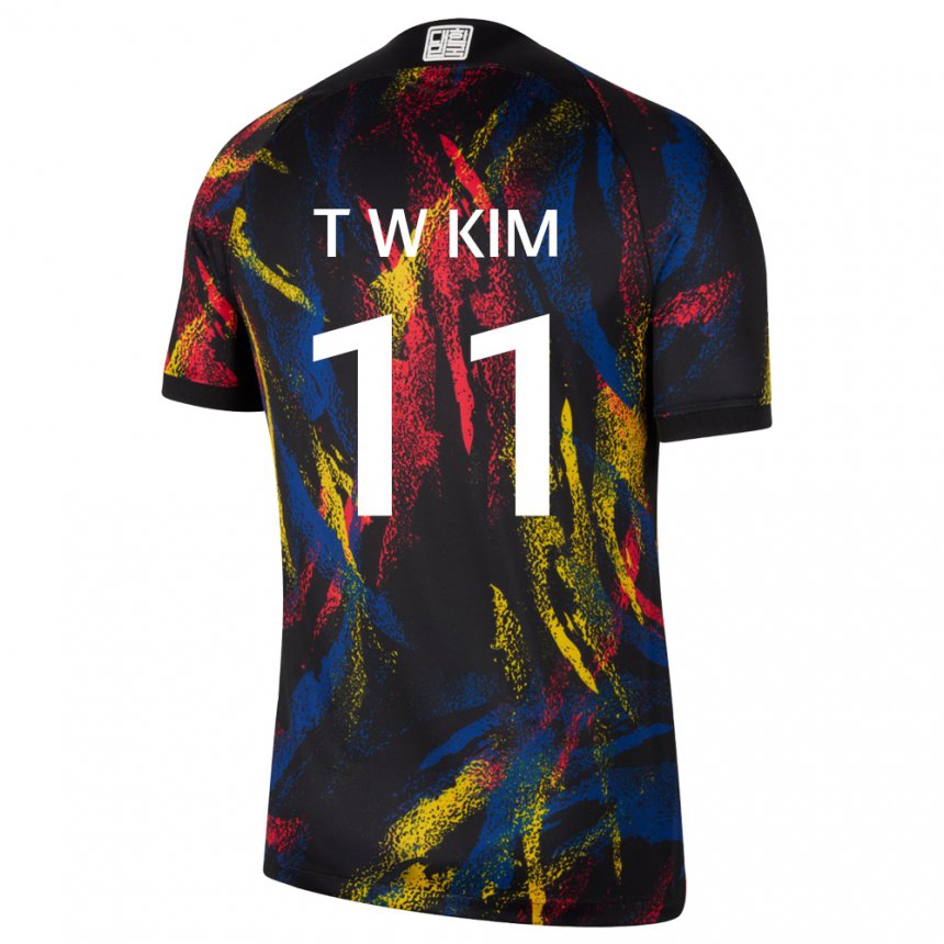 Damen Südkoreanische Kim Tae Wook #11 Mehrfarbig Auswärtstrikot Trikot 22-24 T-shirt Österreich