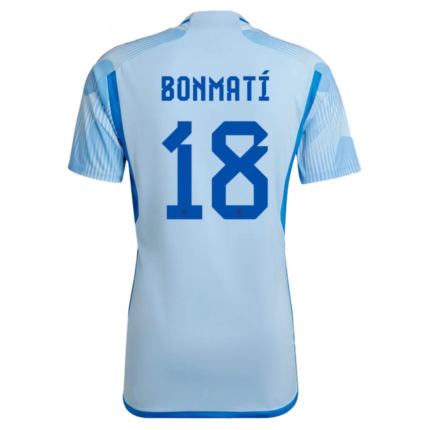 Damen Spanische Aitana Bonmati #18 Himmelblau Auswärtstrikot Trikot 22-24 T-shirt Österreich