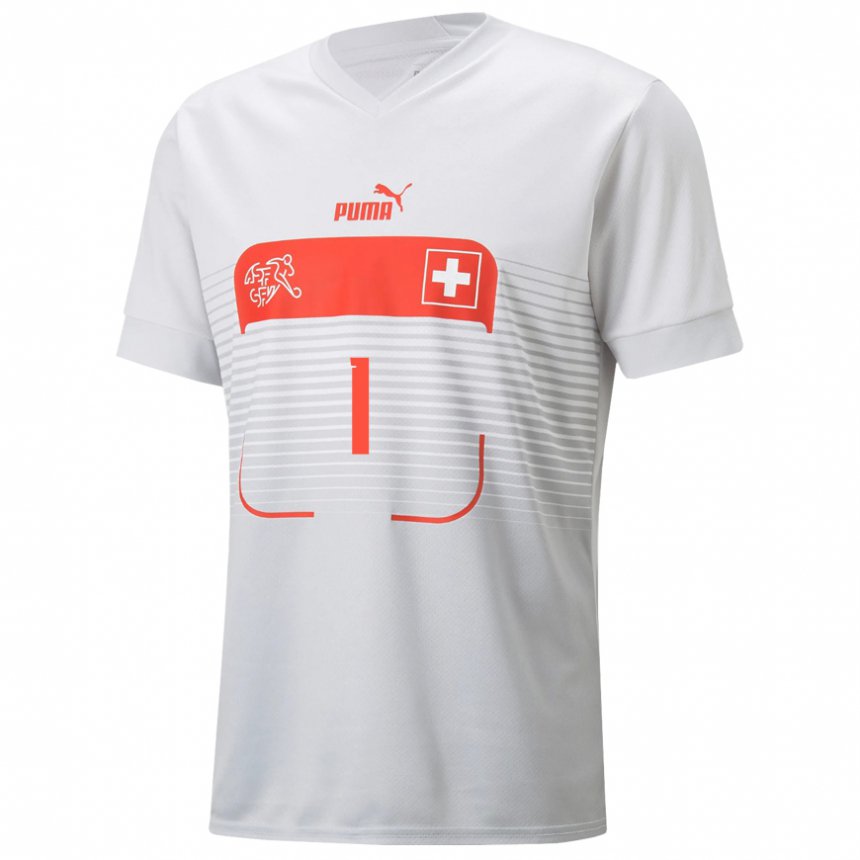 Damen Schweizer Gaelle Thalmann #1 Weiß Auswärtstrikot Trikot 22-24 T-shirt Österreich