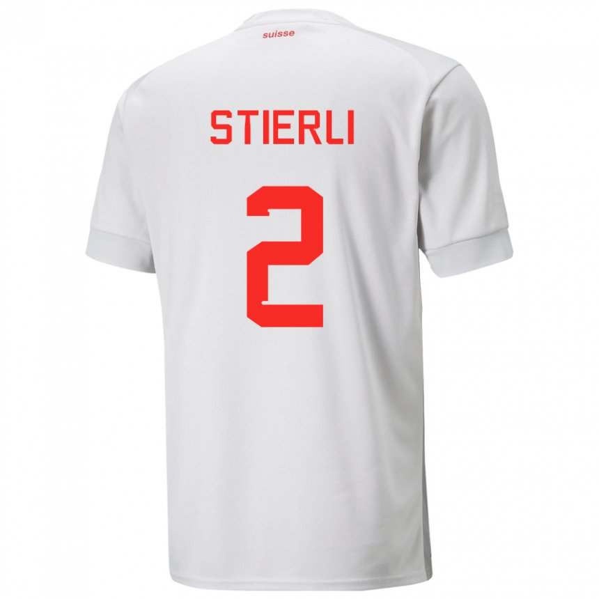 Damen Schweizer Julia Stierli #2 Weiß Auswärtstrikot Trikot 22-24 T-shirt Österreich