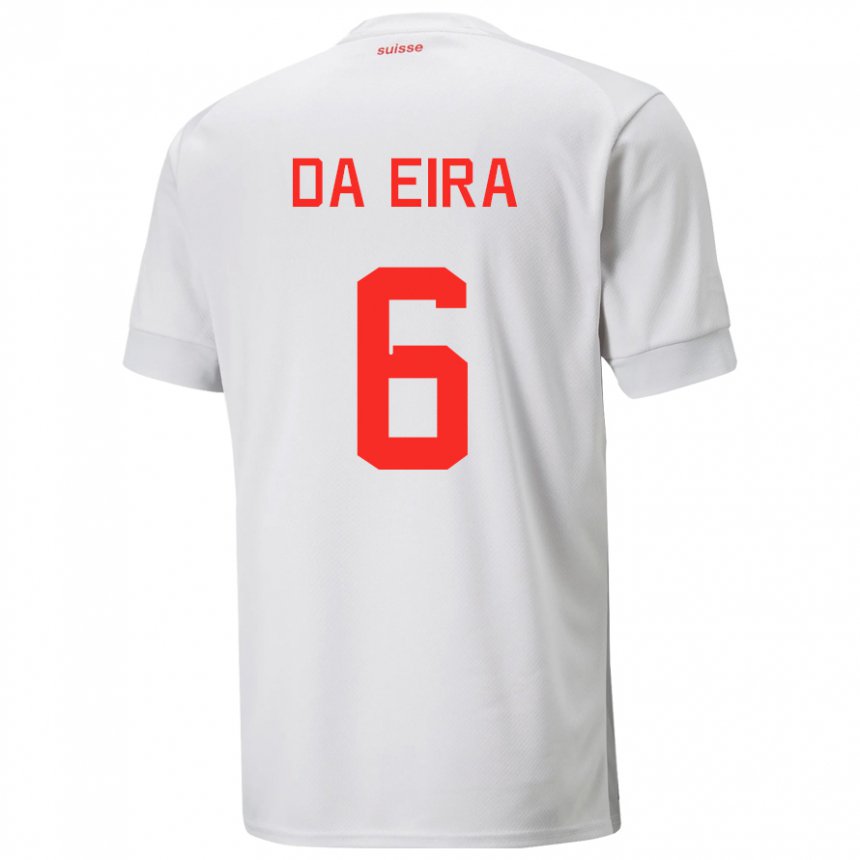 Damen Schweizer Stefanie Da Eira #6 Weiß Auswärtstrikot Trikot 22-24 T-shirt Österreich