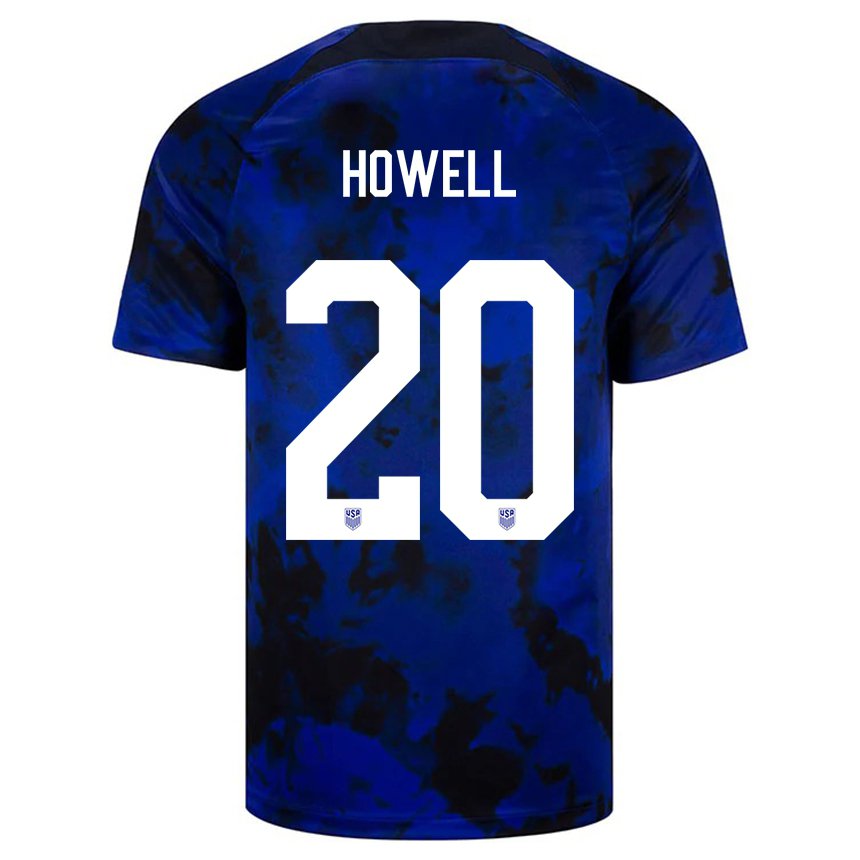 Damen Us-amerikanische Jaelin Howell #20 Königsblau Auswärtstrikot Trikot 22-24 T-shirt Österreich