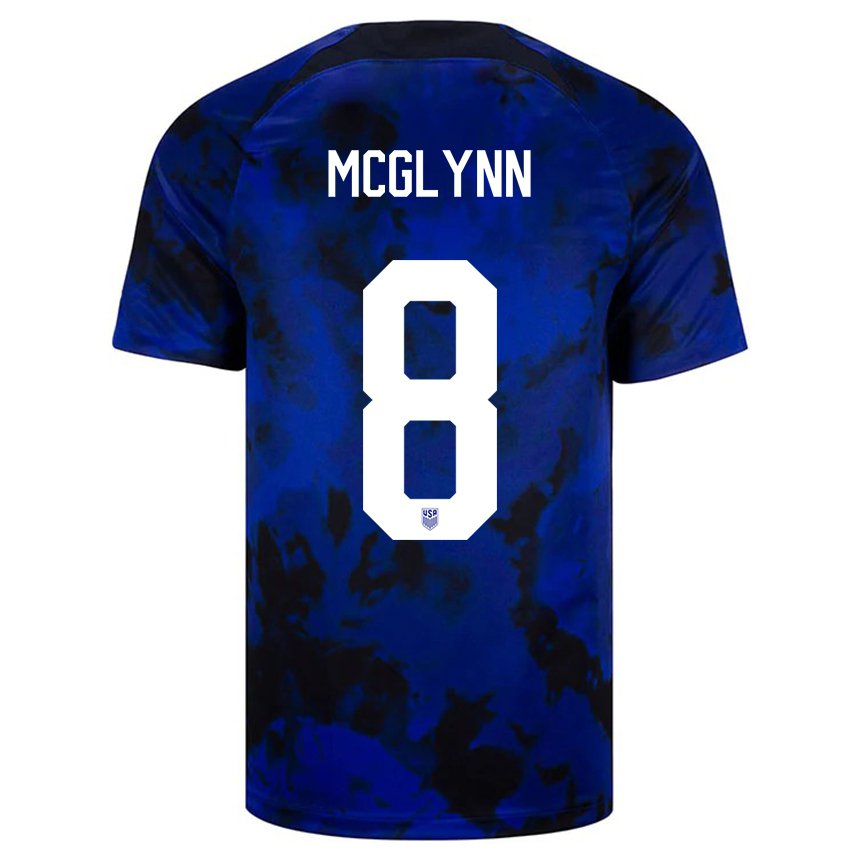 Damen Us-amerikanische Jack Mcglynn #8 Königsblau Auswärtstrikot Trikot 22-24 T-shirt Österreich