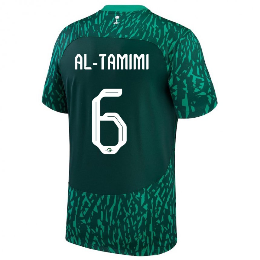 Damen Saudi-arabische Maryam Al Tamimi #6 Dunkelgrün Auswärtstrikot Trikot 22-24 T-shirt Österreich