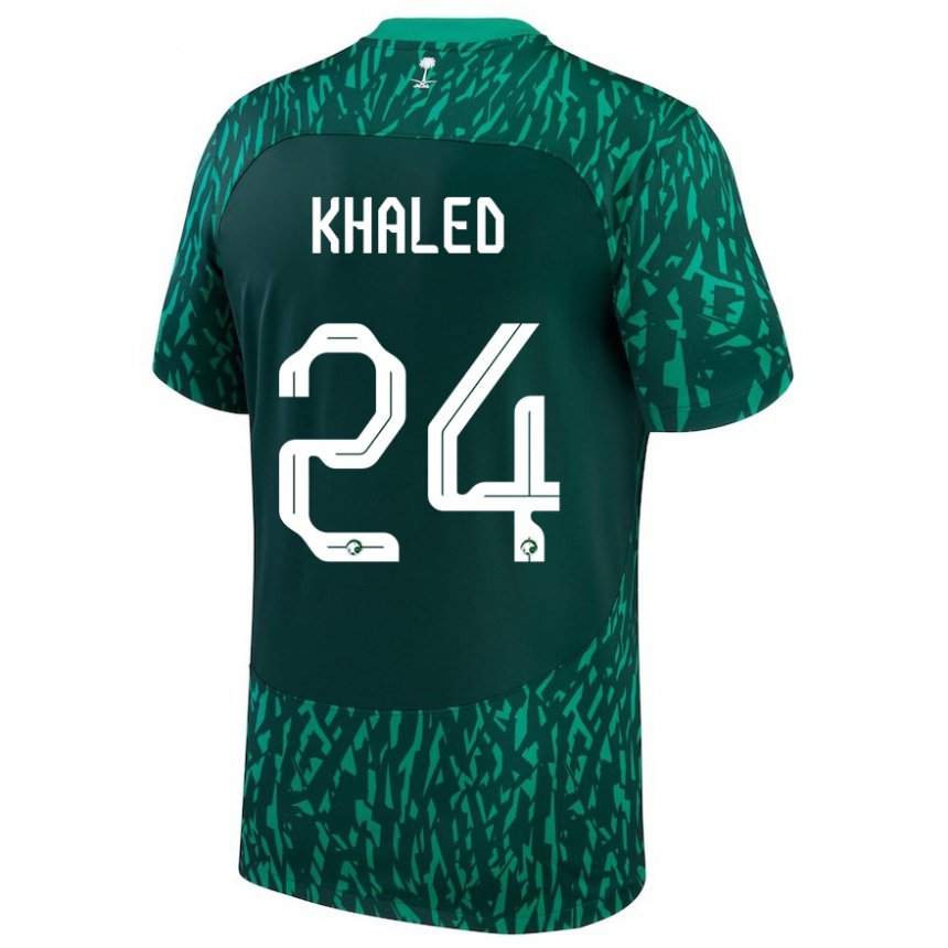 Damen Saudi-arabische Atheer Khaled #24 Dunkelgrün Auswärtstrikot Trikot 22-24 T-shirt Österreich