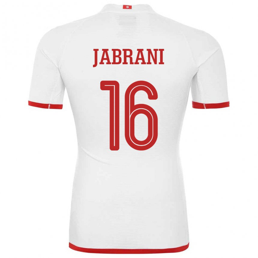 Damen Tunesische Soulaima Jabrani #16 Weiß Auswärtstrikot Trikot 22-24 T-shirt Österreich
