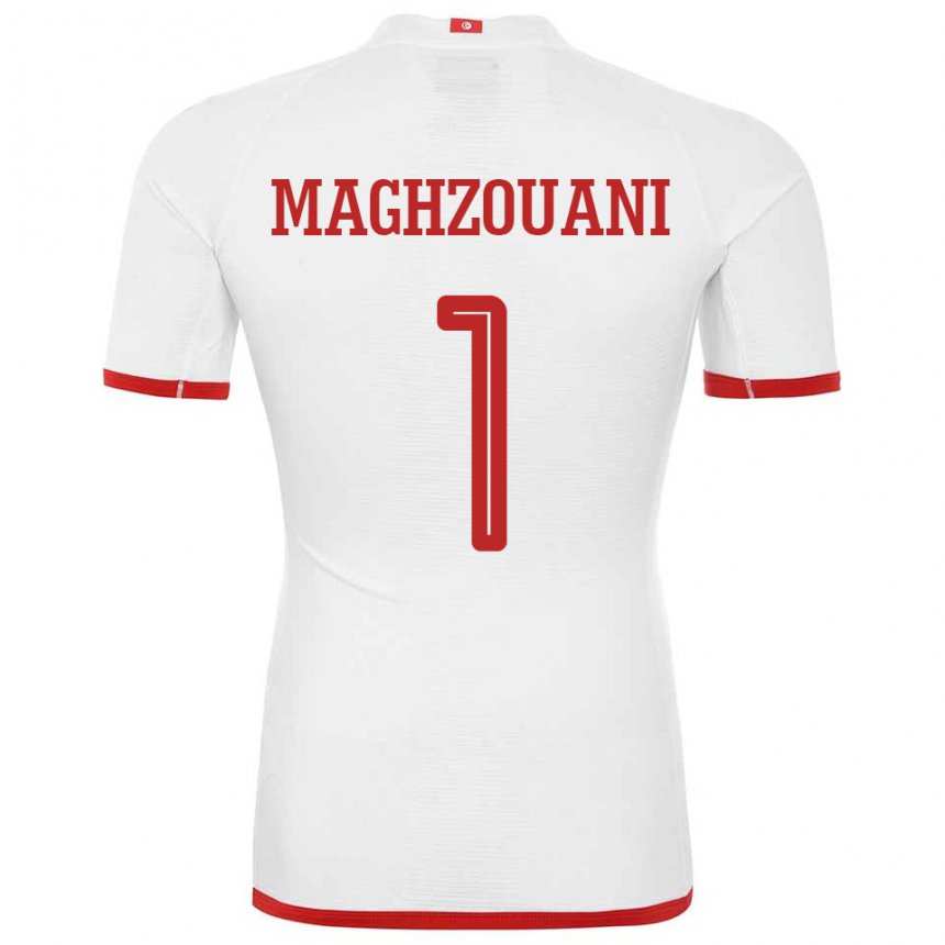Damen Tunesische Wassim Maghzouani #1 Weiß Auswärtstrikot Trikot 22-24 T-shirt Österreich