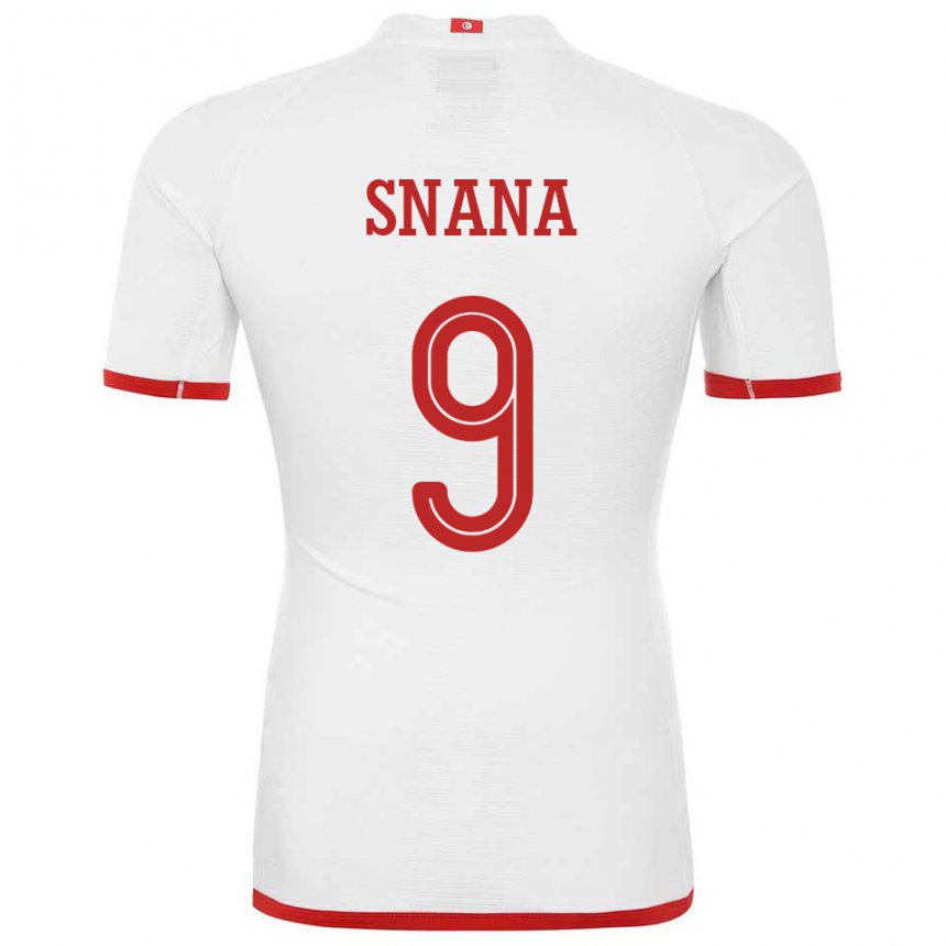Damen Tunesische Youssef Snana #9 Weiß Auswärtstrikot Trikot 22-24 T-shirt Österreich
