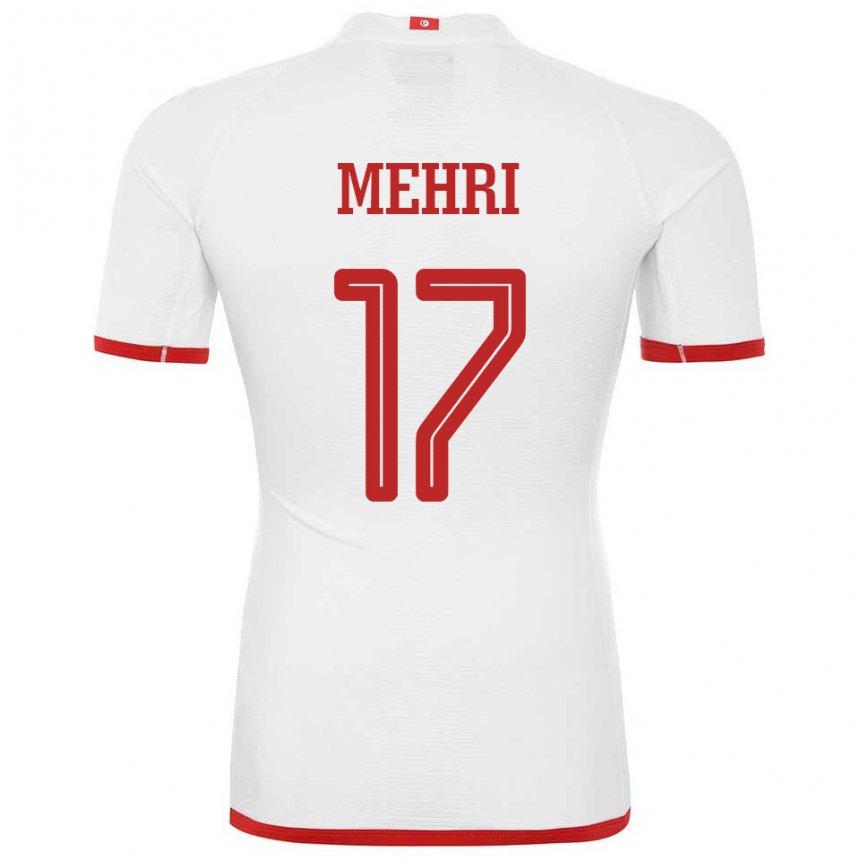 Damen Tunesische Malek Mehri #17 Weiß Auswärtstrikot Trikot 22-24 T-shirt Österreich