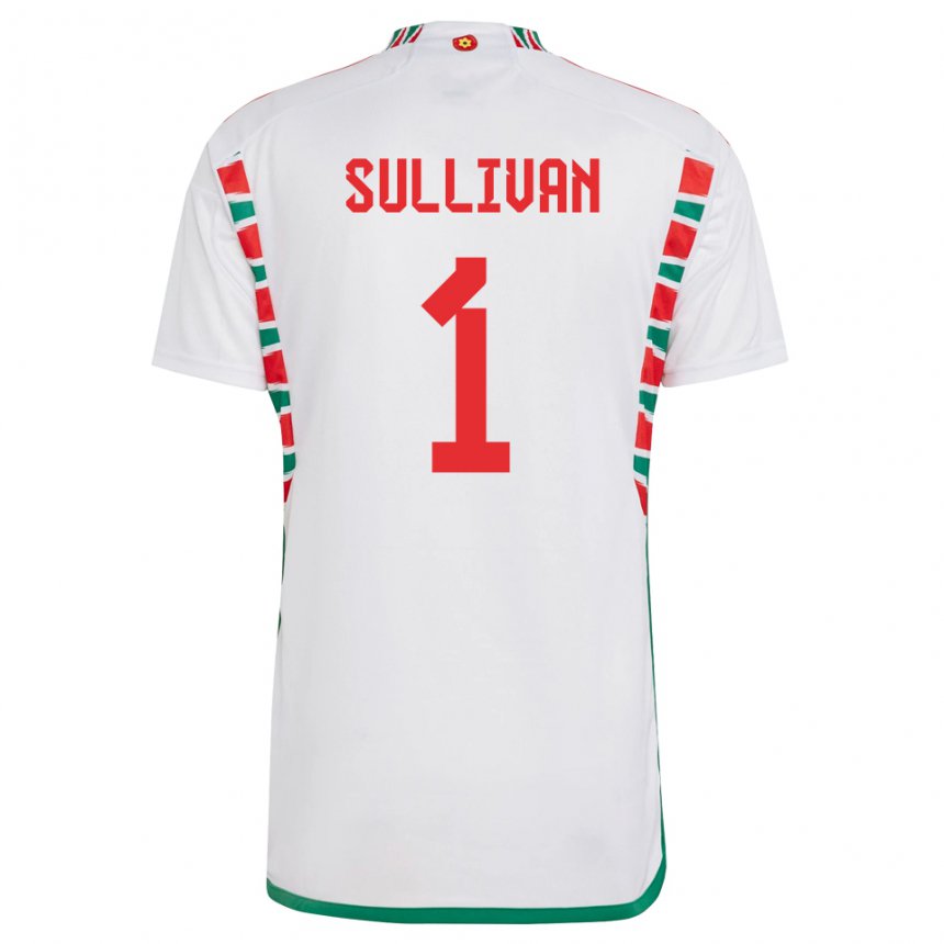 Damen Walisische Laura O Sullivan #1 Weiß Auswärtstrikot Trikot 22-24 T-shirt Österreich